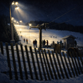 Night Skiing at Birdseye Mountain.
